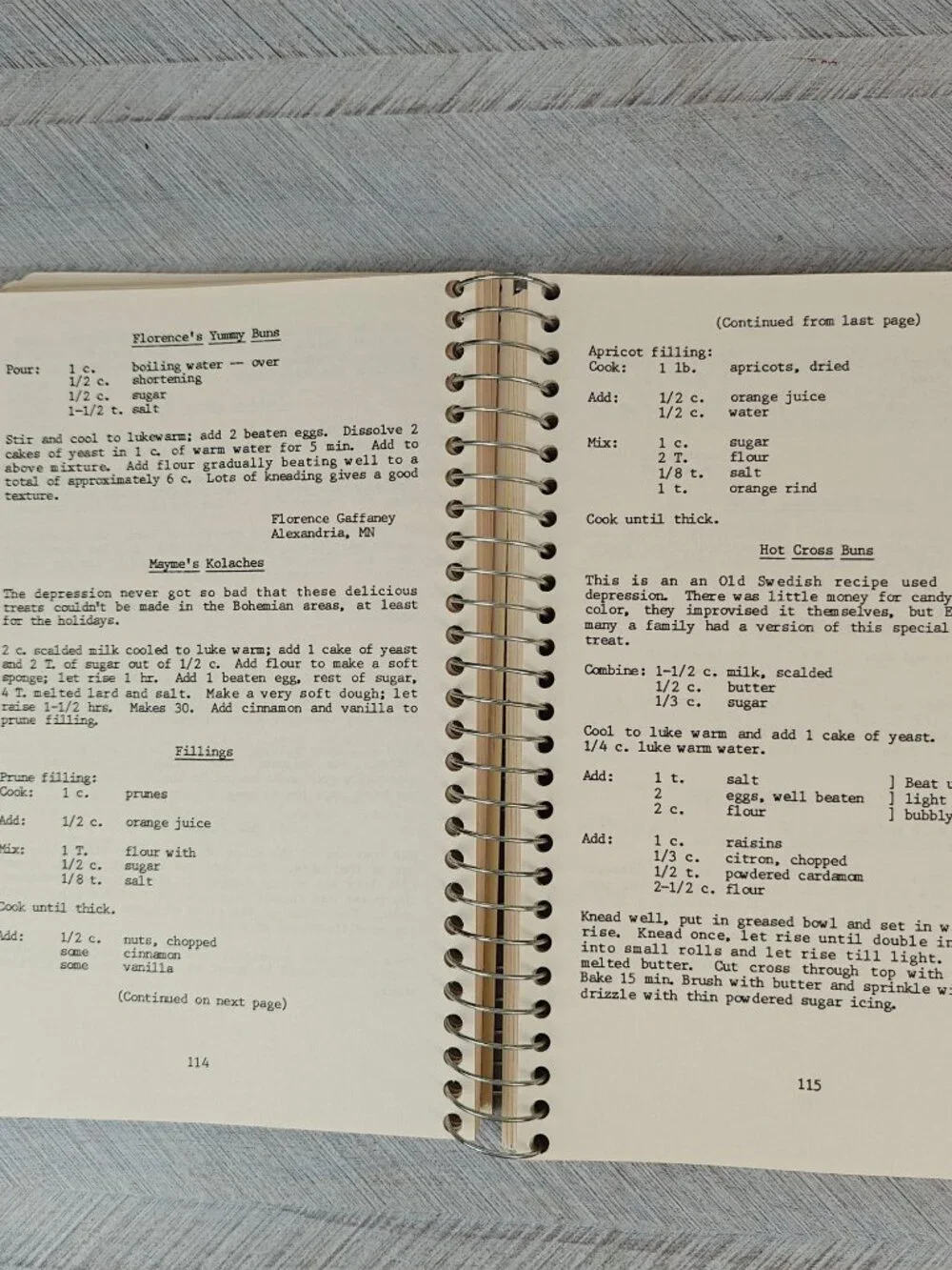 Stories And Recipes Of The Great Depression Rita Van Amber 1992 Spiral-Bound